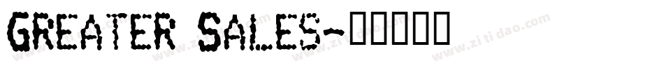 Greater Sales字体转换